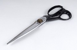 1I255 old marked large tailor scissors 23 cm
