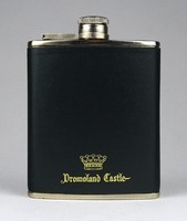 1I264 metal dromoland castle brandy flask