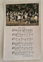 2pcs sheet music postcard from 1966 package collection