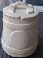Julius meinl, art deco, barrel-shaped, granite salt / mustard holder