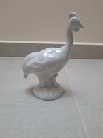Fehér Herendi gyöngytyúk, pulyka figura