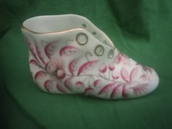 A very rare 1950s Herend zova patterned shoe with a very rich pattern