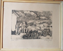 Pituk at the end of Joseph's village - etching