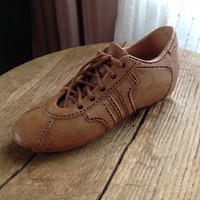 Old lollipop ceramic shoe tisza shoes, marked