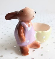 Ceramic egg holder bunny 7.5X9cm