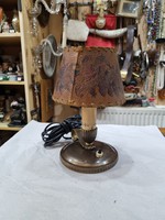 Old copper table lamp