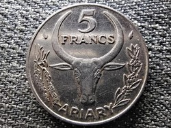 Madagaszkár ökör 5 frank 1 ariary 1979 (id45502)