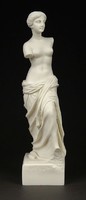 1I567 Milo Venus Alabaster Statue 25.5 Cm
