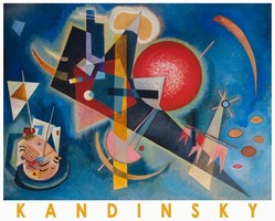 Kandinsky Kandinszkij kép művészeti kiállítás plakát geometrikus absztrakt festmény Kékben 1925