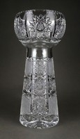 1I571 old large polished glass vase 37 cm