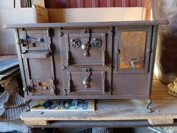 Rare exam work antique folk 100 year old sparhelt model exam work stove machine stove model