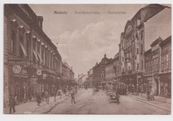 MISKOLC - 1917.  Széchenyi-utca - Bankpalota.  K.u.K. - Old Postcards - Régi Képeslapok