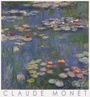 Claude Monet vízililiomok 1916 impresszionista francia festmény plakát reprint tavirózsa tó tájkép