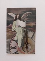 Régi újévi képeslap 1903 fotó levelezőlap angyal