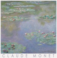 Claude Monet vízililiomok 1907 impresszionista francia festmény plakát reprint tavirózsa tó tájkép