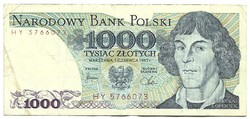 1000 zloty zlotych 1982 Lengyelország