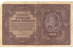 1000 marek 1919 Lengyelország I. széria 1.