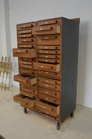 Antique industrial chest of drawers, old tool cabinet