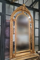 Large gilded rococo mirror