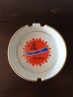 Zsolnay Balaton porcelain ashtray turkish jános design art deco retro pattern rare souvenir bowl