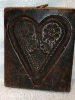Szívvirág viasz mézeskalács nyomódúc forma vagy falikép.