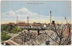 View of the sugar factory in Hatvan - year of dispatch 1913. - Old postcards - old postcards