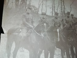 Ritka katónai lovasság aláírások és fénykép 1927-1928