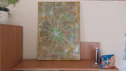 Gyönyörű absztrakt festmény 70x50 cm