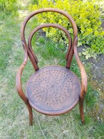 Ritka,gyűjtői darab jelzett Thonet gyerek szék,kisszék,ülőke,karos szék,karfás szék