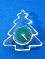 Roberto Niederer Christmas tree shaped candle v. Candlestick