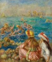 Renoir - Fürdőzők - vászon reprint vakrámán