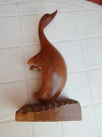 Hand-carved goose - 1968 - marked - 25cm.