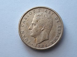 100 Pesetas 1986 coin - Spanish 100 pesetas foreign coin