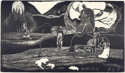 Paul Gauguin - Maruru - vászon reprint vakrámán