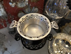 Silver antique Viennese bowl with openwork pattern