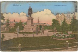 Miskolcz  - Szemere szobor 1912-ből. Litográfia - Old Postcards - Régi Képeslapok
