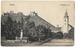 Sümeg - Ferenciek tere - 1912-ből. - Old Postcards - Régi Képeslapok