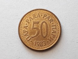 50 Para 1983 coin - Yugoslav 50 para 1983 foreign coin