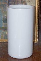 Antik Gránit Kispest henger alakú fehér mázas kerámia padló váza ernyő tartó modern stílus 39 x 21cm