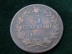 5 Centesimi 1862 N