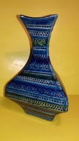 Bay or bitossi aldo london sea blue ceramic vase rare form