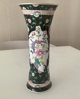 Herend porcelain sn. Siang noir vase larger size.