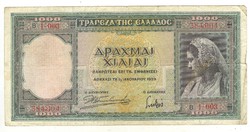 1000 drachma drachmai 1939 január Görögország 2.
