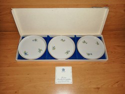 Höchst porcelán 3db kistányér eredeti dobozában 11 cm (6p)
