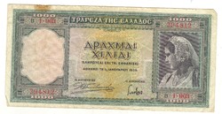 1000 drachma drachmai 1939 január Görögország 3.