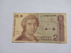 Croatia 25 dinars 1991!