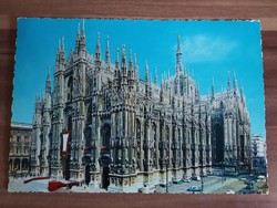 Régi képeslap, Milánó, A katedrális, 1968-ból