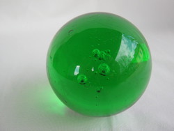 Retro ... zöld üveg gömb súlyos darab