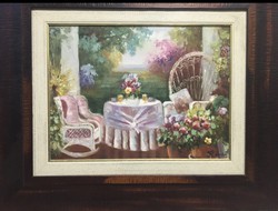 Signed painting/still life made with oil technique.Size: 39x29.Cm.