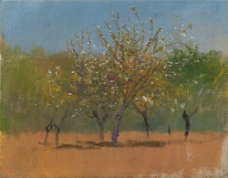 Mednyánszky - Virágzó fák - vászon reprint vakrámán